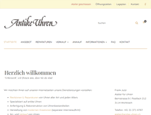 Tablet Screenshot of antike-uhren.ch